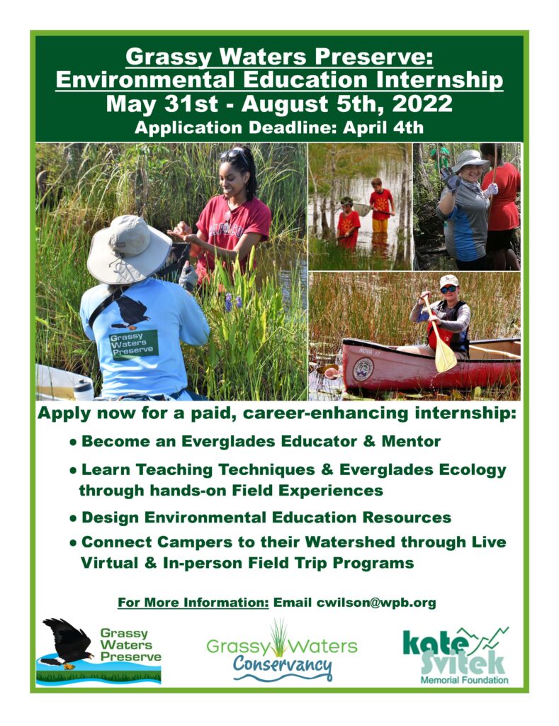 Grassy Waters Preserve: Environmental Education Internship