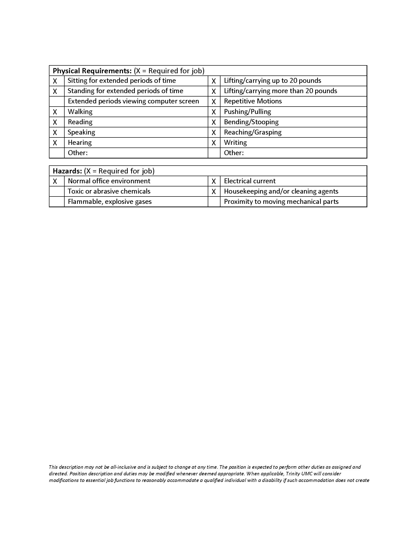 Job description for Assistant Teacher position - Page 3